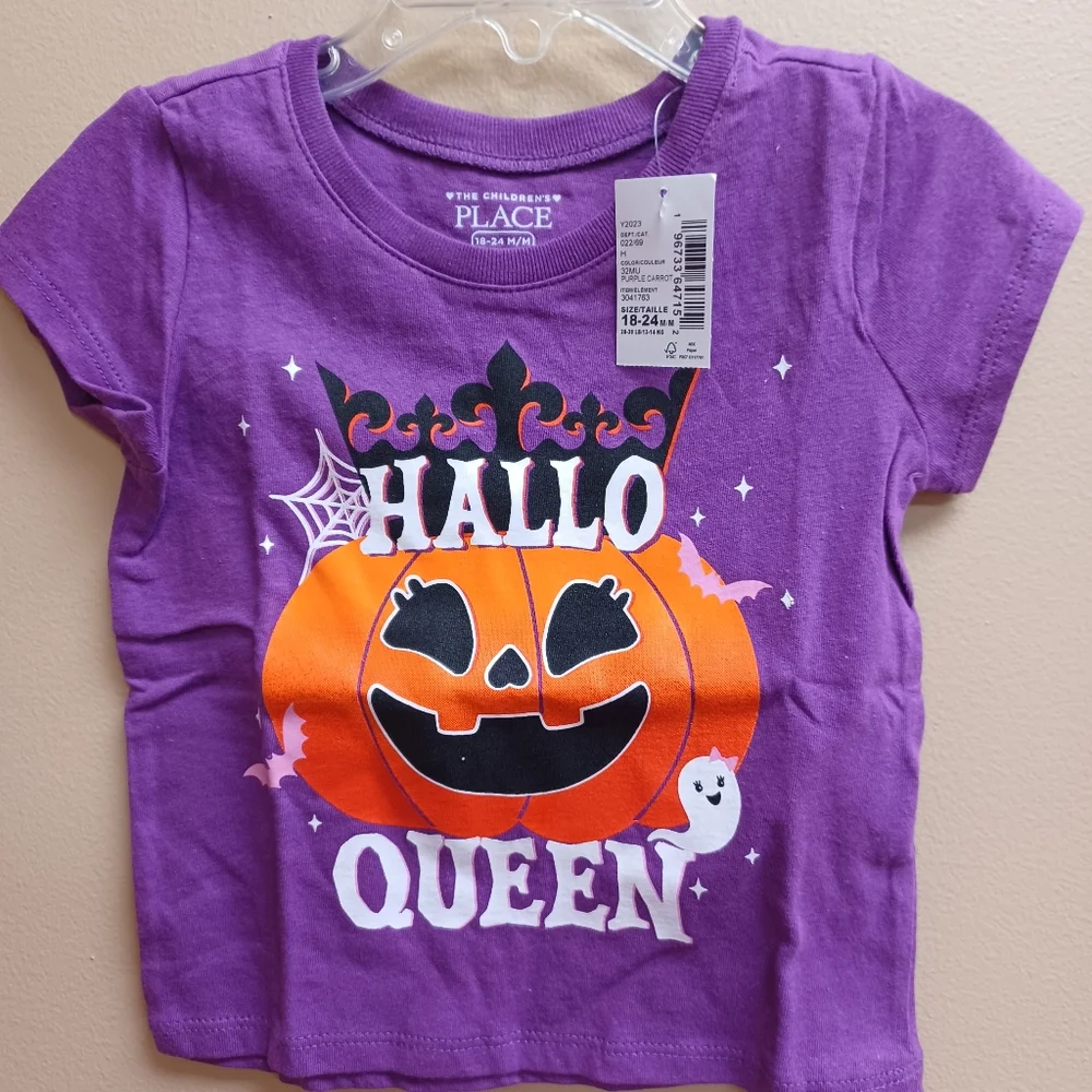 Halloween pumpkin shirt - 18-24m